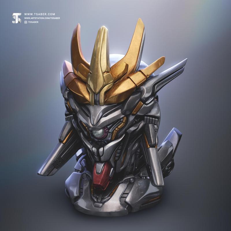 Gunbuster Portrait Bust