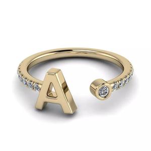 Jewelry Alphabet ring A