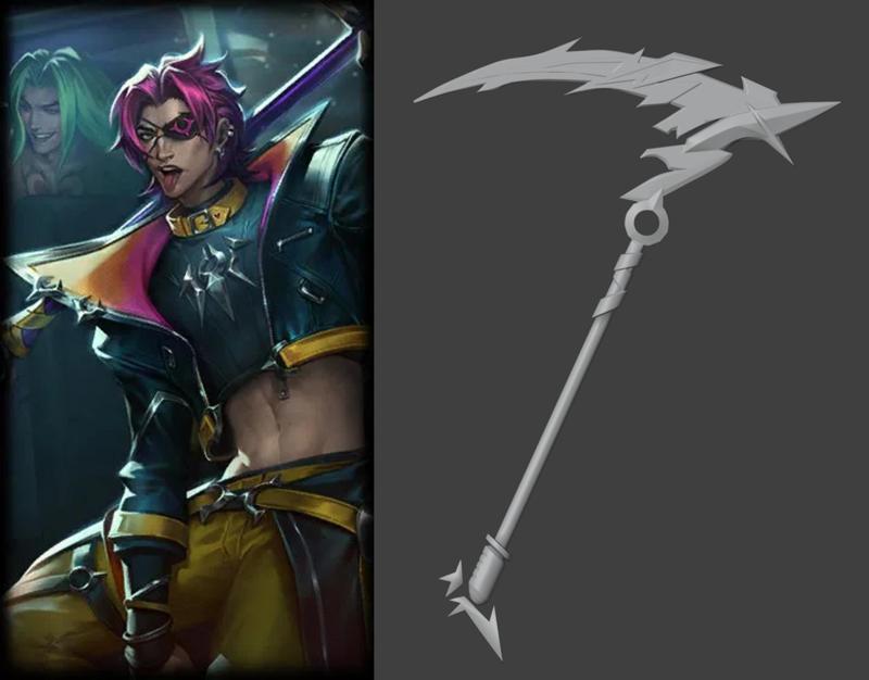 League of Legends - HEARTSTEEL Kayn Weapon - Cosplay Prop - STL 3D Print Files