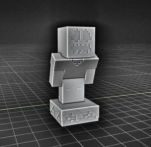 Halloween steve minecraft 3d model