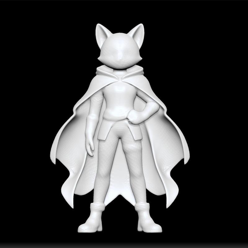cat - superhero model cat - 3D print cat - STL file superhero - 3D printable cat - animal figure