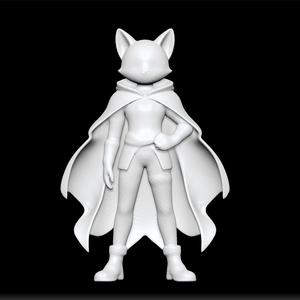 cat - superhero model cat - 3D print cat - STL file superhero - 3D printable cat - animal figure
