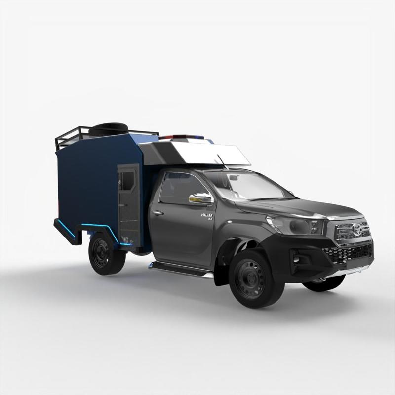 Toyota Hilux Single Cab with 3D Police-Emergency Module - Off-Road Version