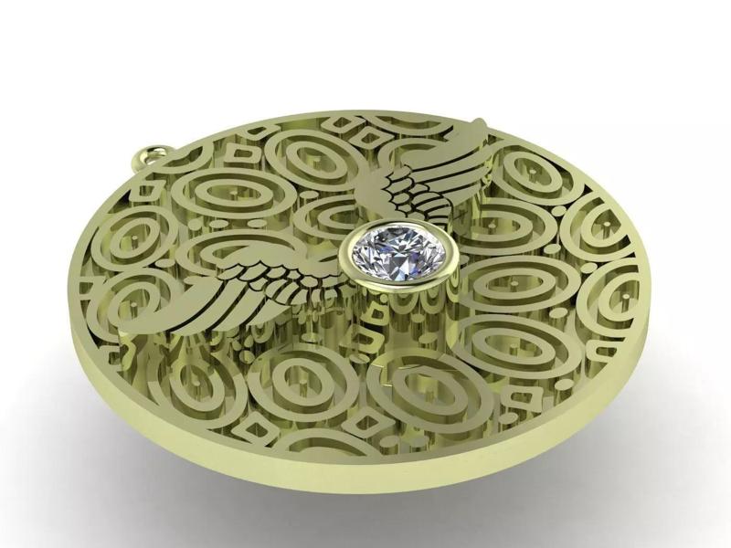 Wing necklace - Wing pendant -3d file