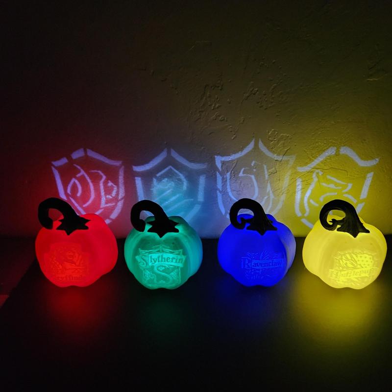 Harry Potter Hogwarts Houses Lithophane Projector Pumpkins Collection