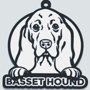 Basset hound keychain