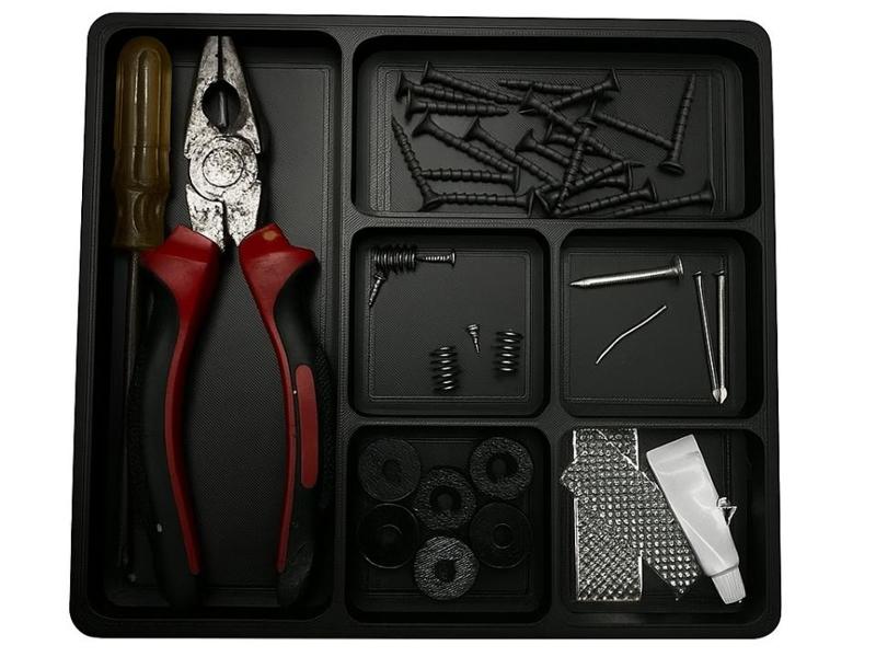 Large screw and parts tray