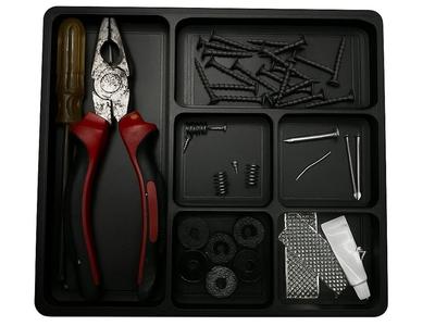 Large screw and parts tray