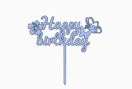 happy birthday topper