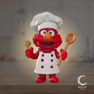 Elmo Chef - The cutest chef on Sesame Street 👨‍🍳🍪