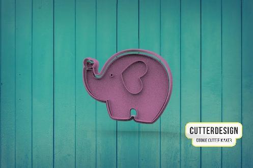 Baby Shower Elephant Elephant Cookie Cutter M3