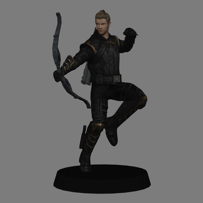 Hawkeye - Avengers Endgame LOW POLYGONS AND NEW EDITION