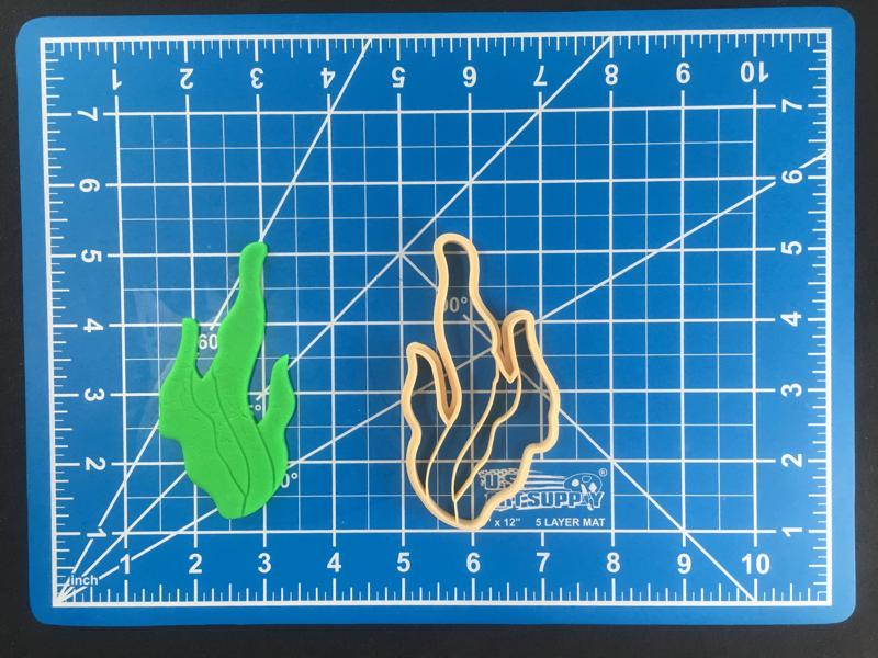 Seaweed Fondant Cookie Cutter Set Multiple Sizes