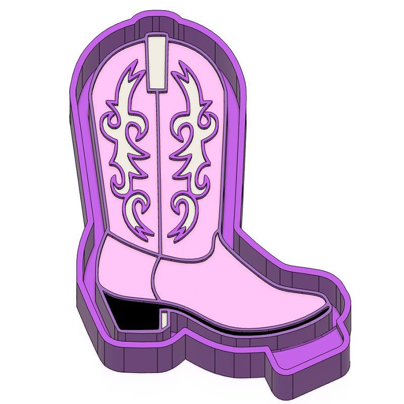 Cowboy Boot Freshie STL Mold Housing