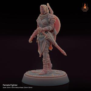 Female Fighter Walking [Supported]