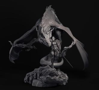 Eldra Emberfyre only statue