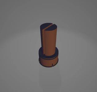 Rod with through cut slit.   