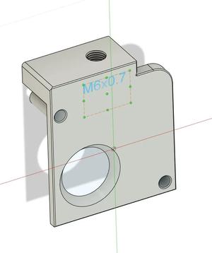 K2 Plus Extruder repair with M6x0.7   