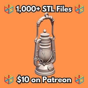 28mm DND Detailed Medieval Oil Lamp for Tavern Settings MineeForm FDM 3D Print STL File   