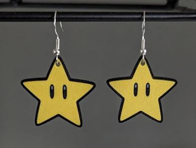 Super Mario Star Earrings