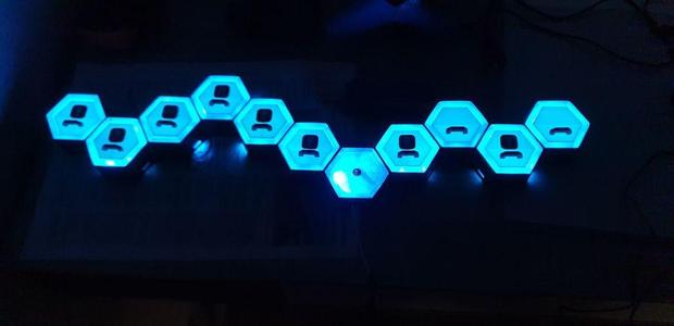 RGB Hexagon Drawers