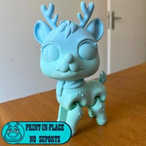 Artculated Flexi Reindeer Print in Place