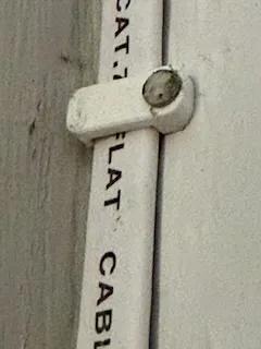 Flat Ethernet Cable Clips 7 x 2mm   