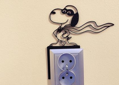 Snoopy Light Switch / Outlet Decoration – 3D Printable Model 20   