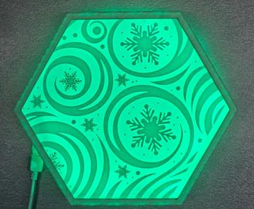 Hexture: Customizable Modular Lighting Wall Art   