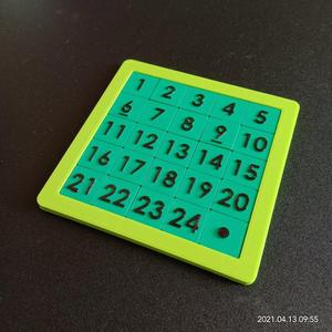 Sliding Number Puzzle 5x5