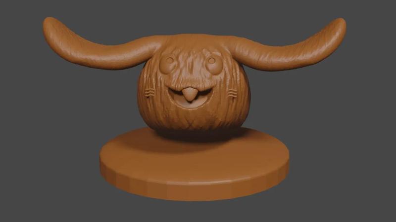 Secret of Mana inspired, Rabite, Tabletop DnD miniature   