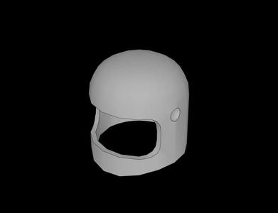 Lego Compatible (193.dat) Minifig Helmet Classic with Thin Chin Guard and Visor Dimples   