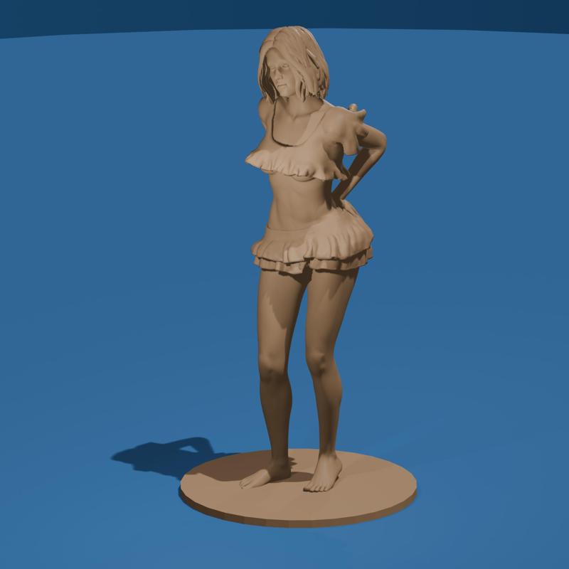 Stylized Sexy Young Woman