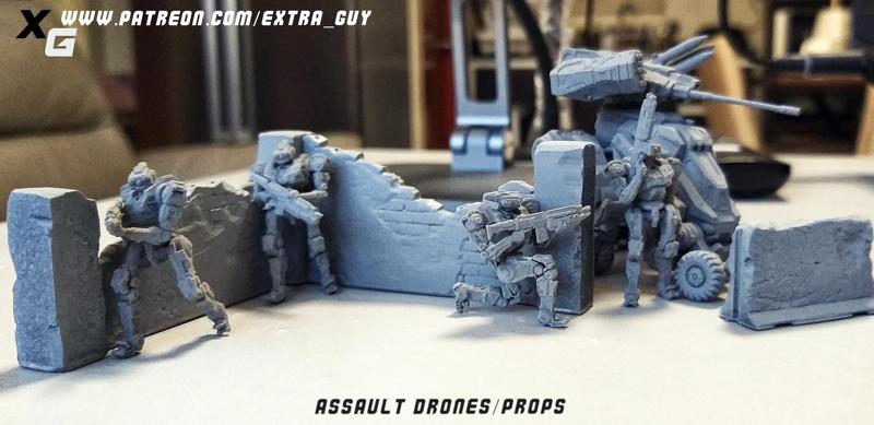 Military Drone 32mm 3D Printable