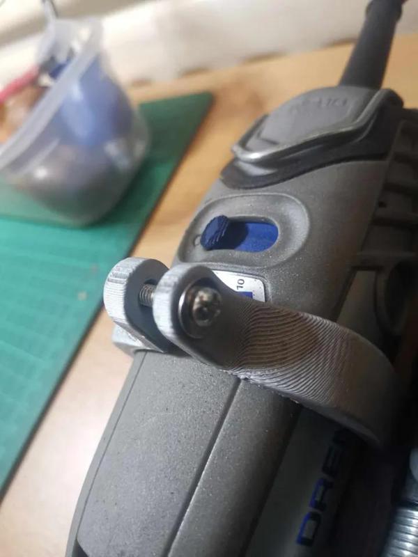 Dremel 3000 + Flex Shaft Holder Bracket with ventilation   