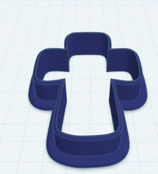 Cortador de galletas de curz 8cm   