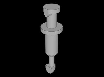 Lego Compatible (98393i.dat) Figure Friends Compatible Medical Syringe   
