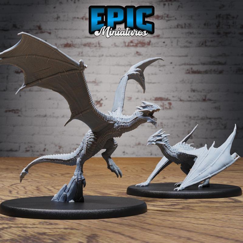 Wyvern Classic Team ‧ DnD Miniature ‧ Tabletop Miniatures ‧ Gaming Monster ‧ 3D Model ‧ RPG ‧ DnDminis ‧ STL FILE