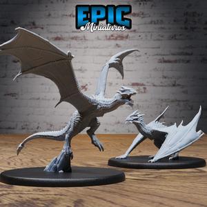 Wyvern Classic Team ‧ DnD Miniature ‧ Tabletop Miniatures ‧ Gaming Monster ‧ 3D Model ‧ RPG ‧ DnDminis ‧ STL FILE