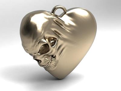 Skull heart