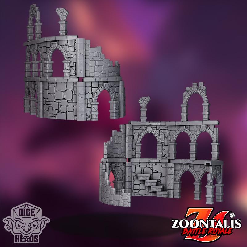 Ruins Terrain Set (pre-supported included)