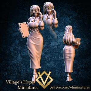 receptionist / officer girl