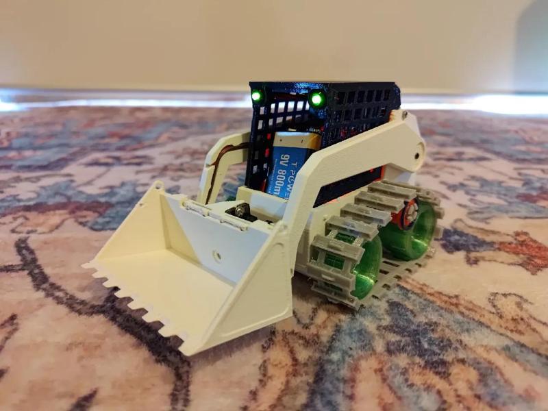 3D printed RC skidsteer V4.0 upgrades   