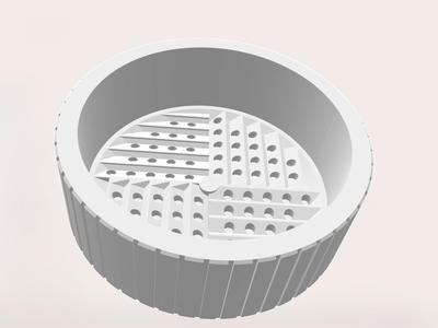 Grinder for Herbs with storage compartment
