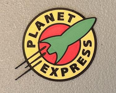Multicolor Planet Express Logo Magnet