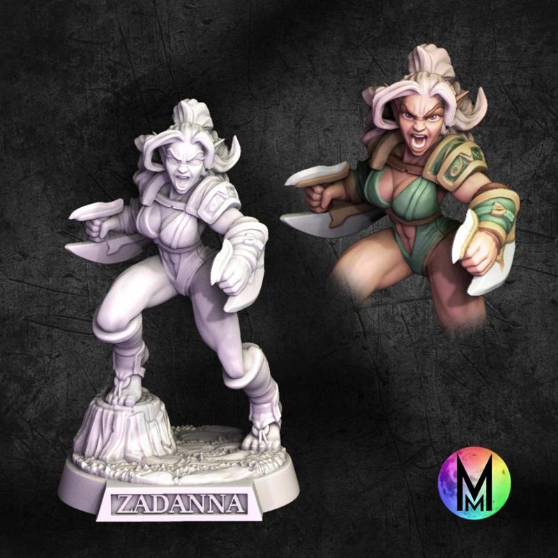 Female Barbarian Wood Elf - Zadanna the Wood elf Barbarian ( Female Wood Elf Barbarian)
