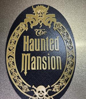 Disney's The Haunted Mansion sign plaque