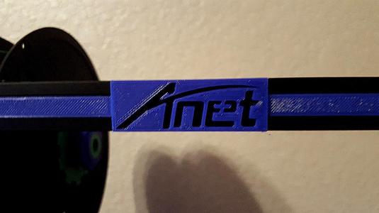 Anet V-Slot attachable logo badge