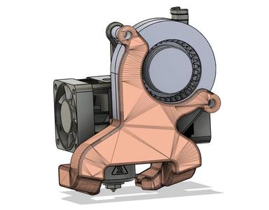 BIQU H2 Extruder Part Cooling Duct Mount