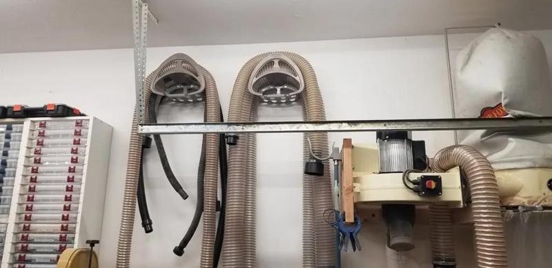 Dust Collection Hose Rack Hanger   